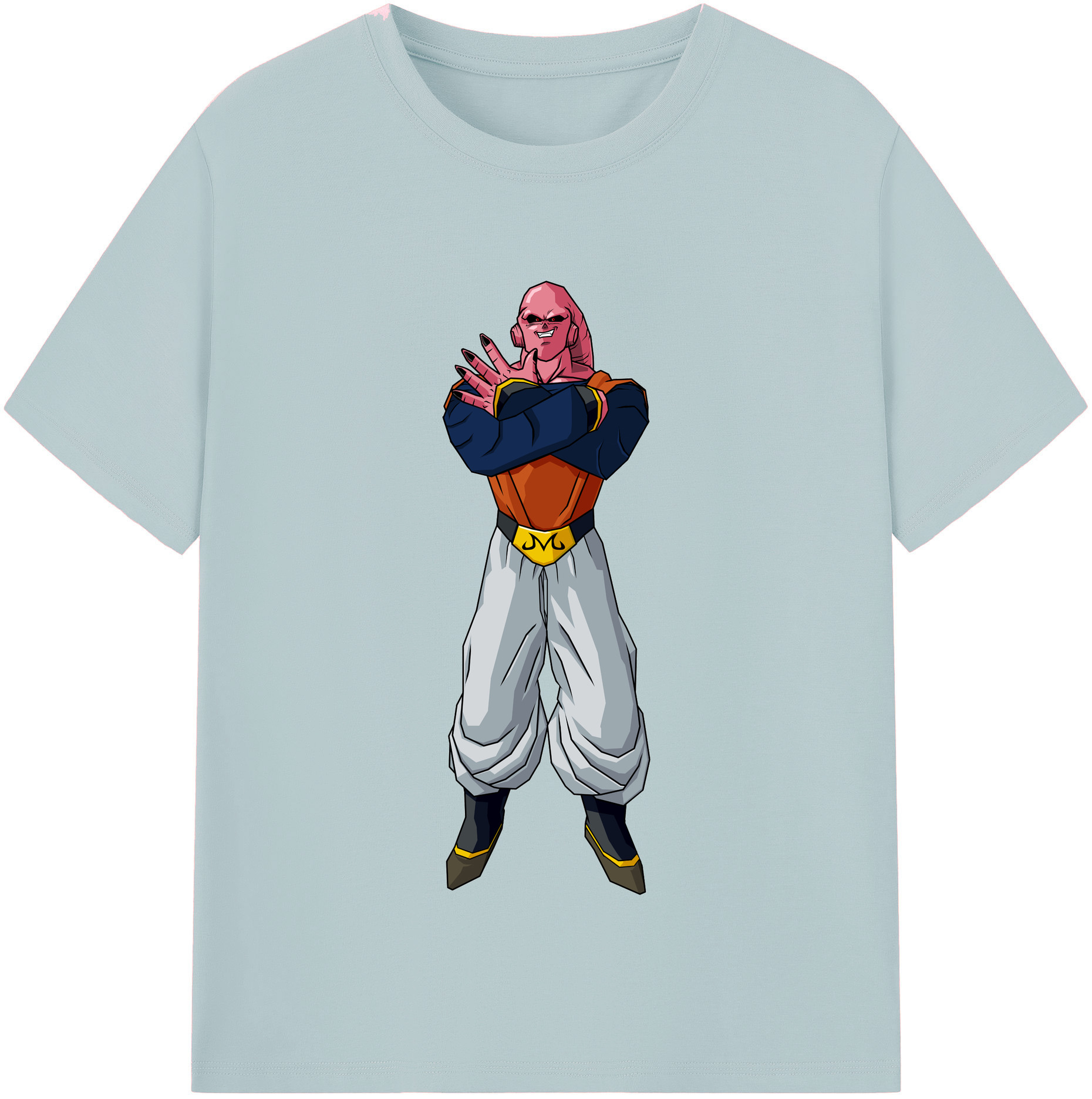 （画像用） ドラゴンボール 魔人ブウ DRAGON BALL Majin Buu 綿100％半袖Tシャツ（フロントプリント）